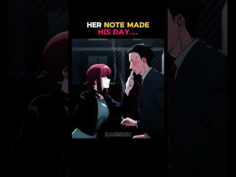 Her note made his day ❤️ #anime #shorts
