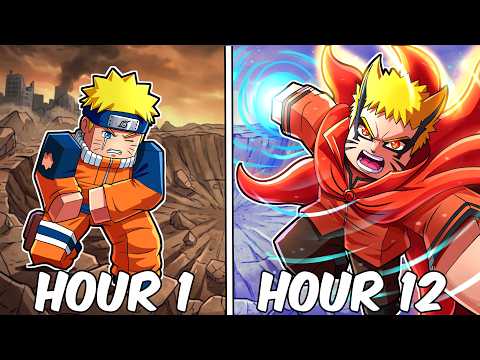 I Survived as NARUTO UZUMAKI in Shindo Life Roblox!