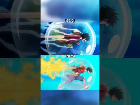 Luffy RED HAWK [2012 Vs 2025]🔥 #onepiece #luffy #fishman #redhawk