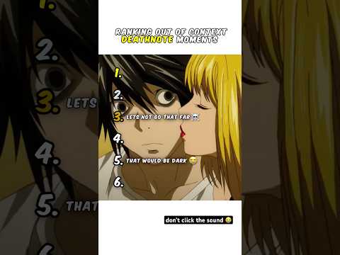 Ranking Deathnote Moments 😭