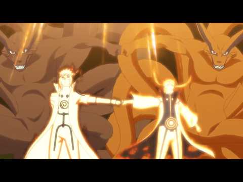 The Day Naruto and Minato Combined Their Kurama Powers Against Ten Tails Obito