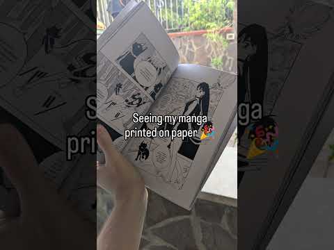 When you print your own manga for the first time ✨🎉 #manga #mangaart #mangaartist #mangaka